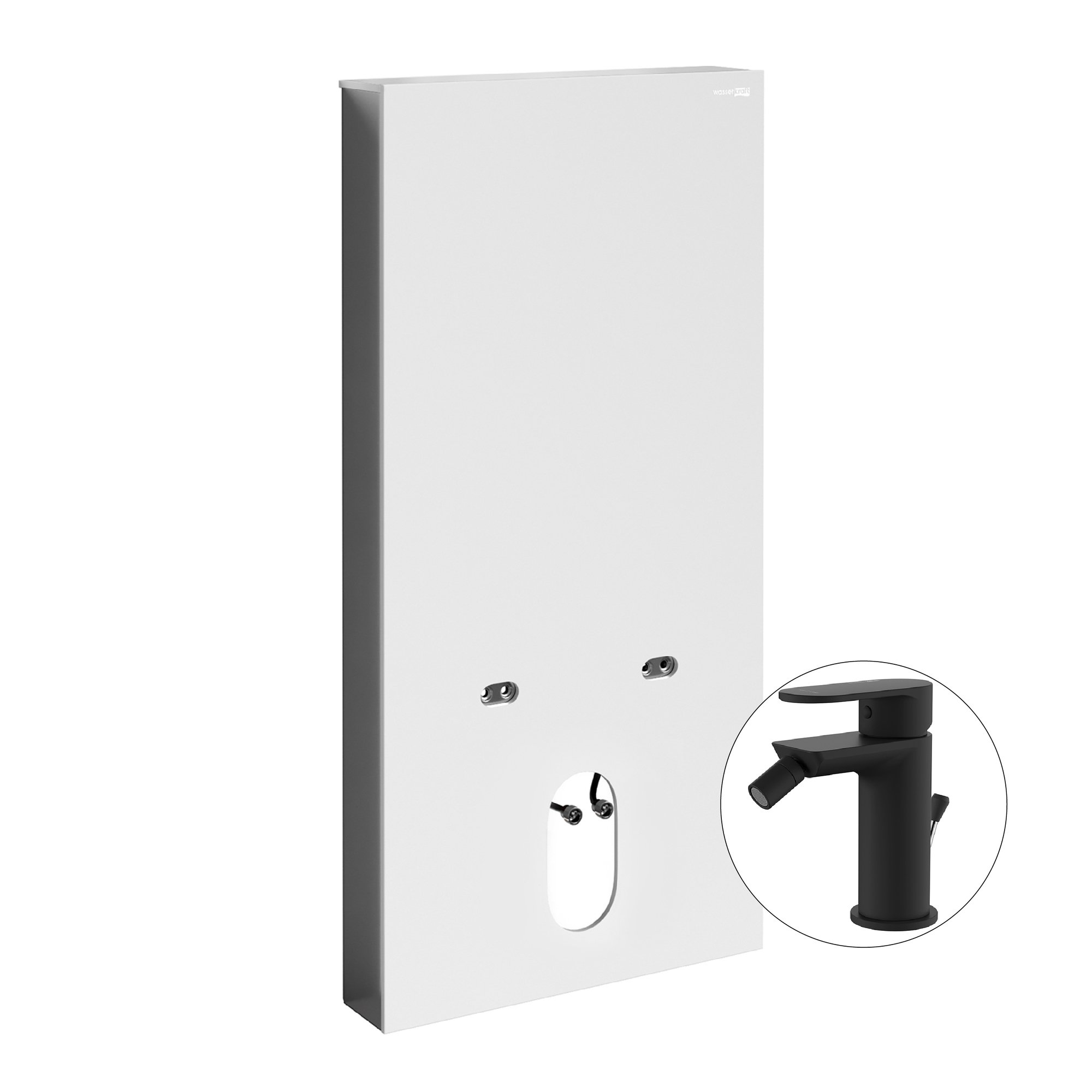 Комплект для биде со смесителем Naab 86BDT.050.WH.SQ7406