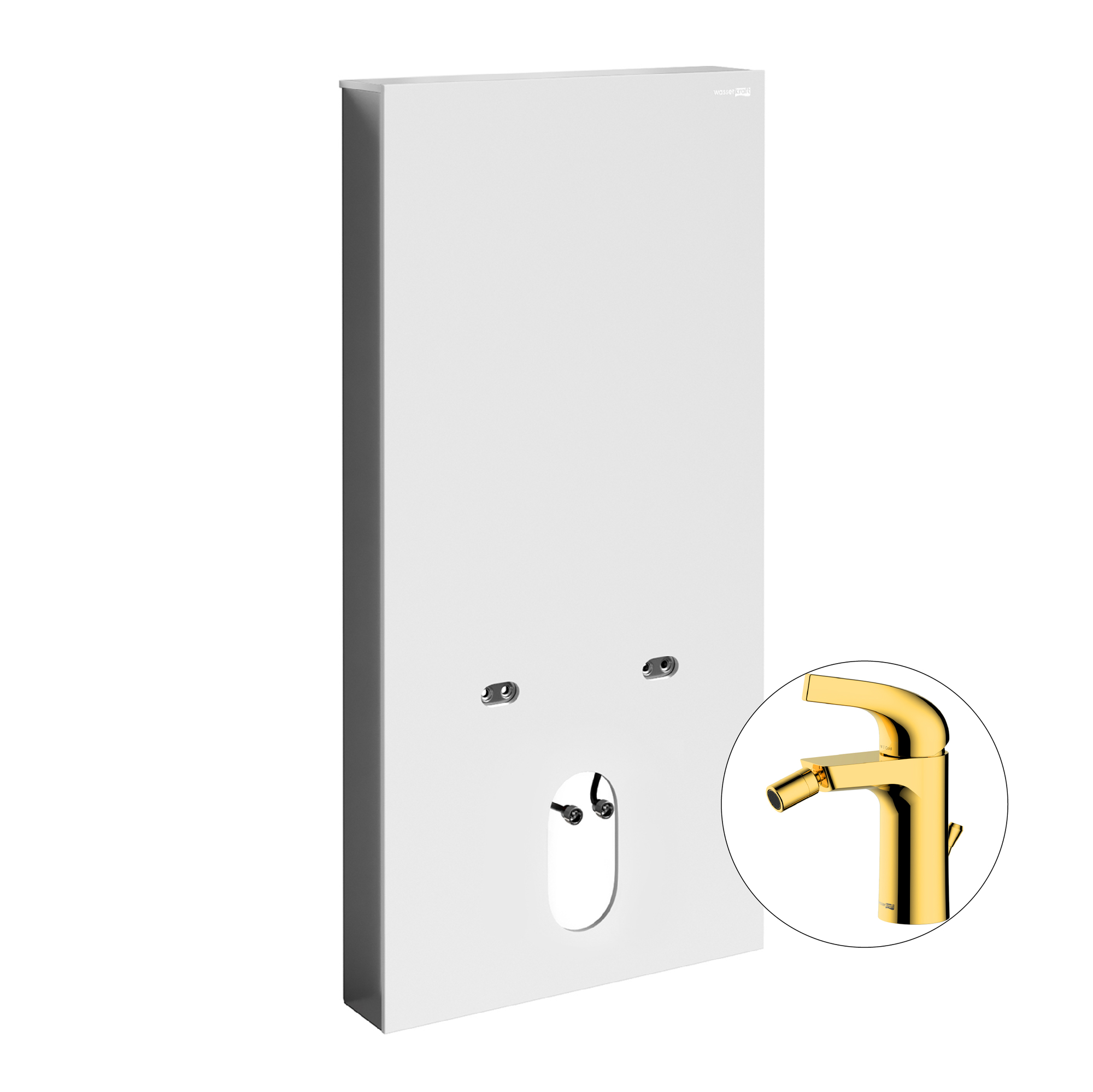 Комплект для биде со смесителем Naab 86BDT.050.WH.SQ7106