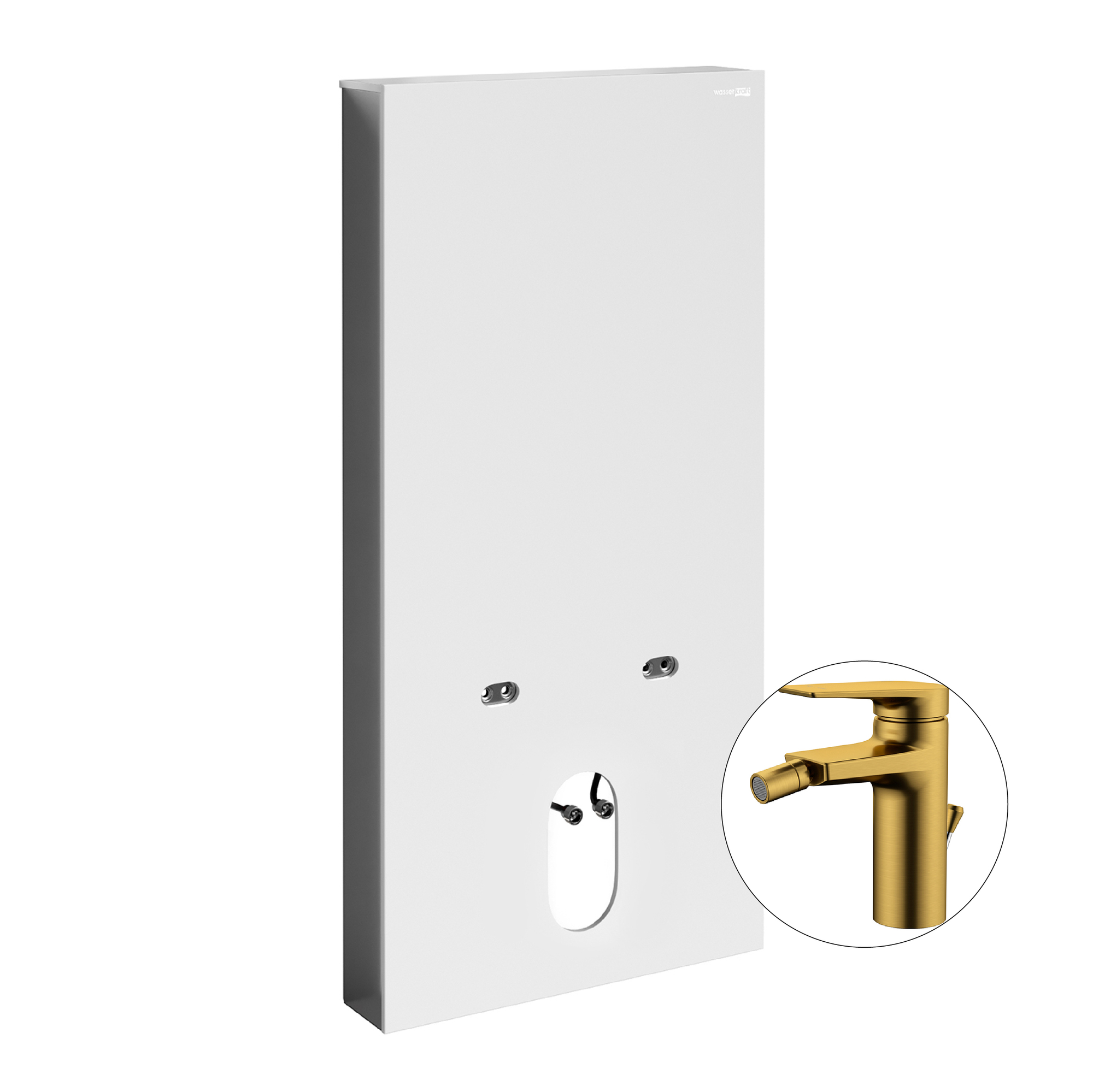 Комплект для биде со смесителем Naab 86BDT.050.WH.SQ5506