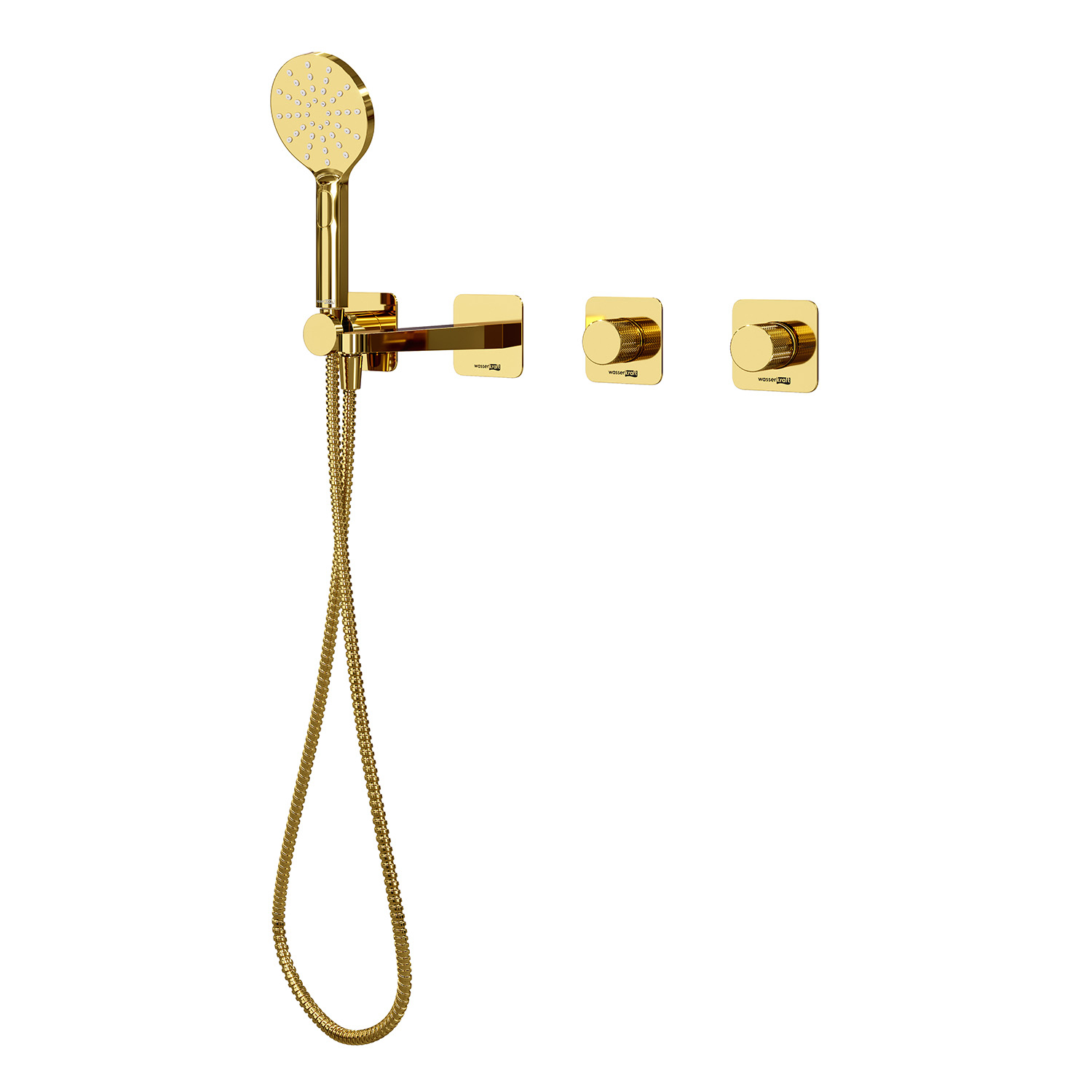 Встраиваемый комплект для ванны с лейкой и изливом A7651.303.305.280.197.348