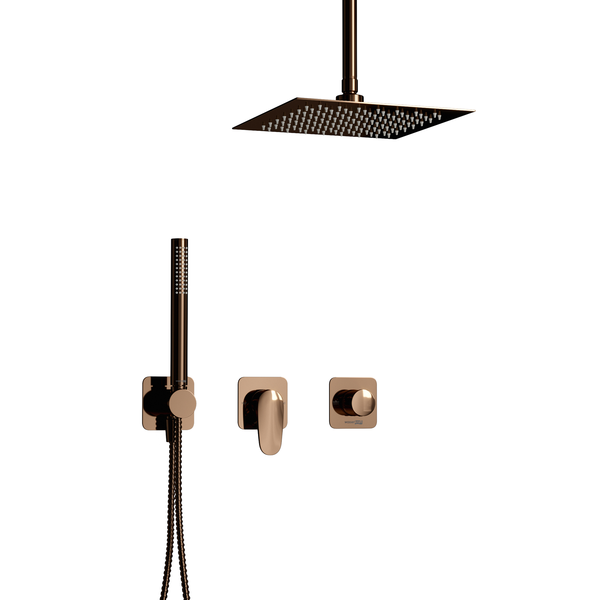 Встраиваемый комплект для душа с верхней насадкой и лейкой A7751.287.337.329.290.292.291